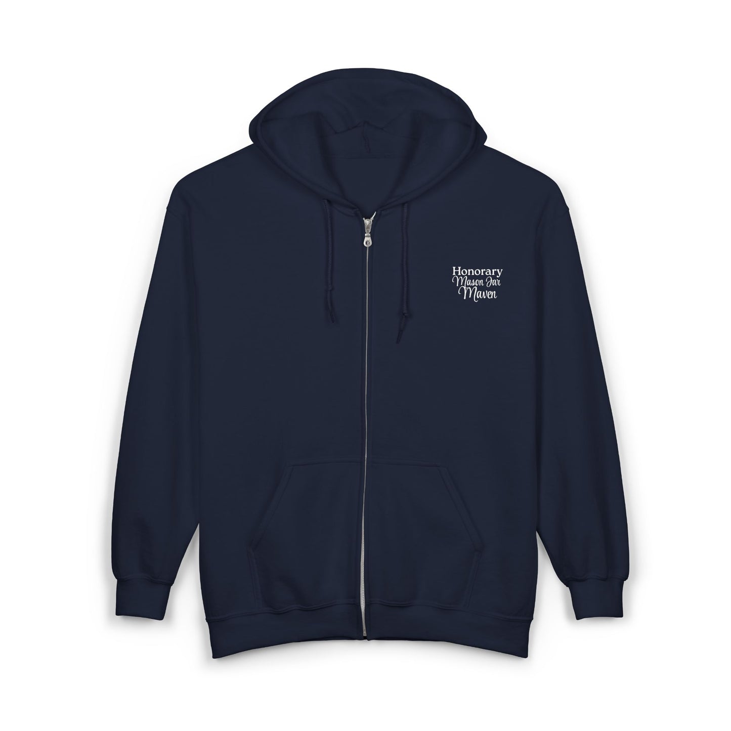 Honorary Mason Jar Maven Hoodie - Mason Jar Mysteries ets 2005 Maple Gap on the back