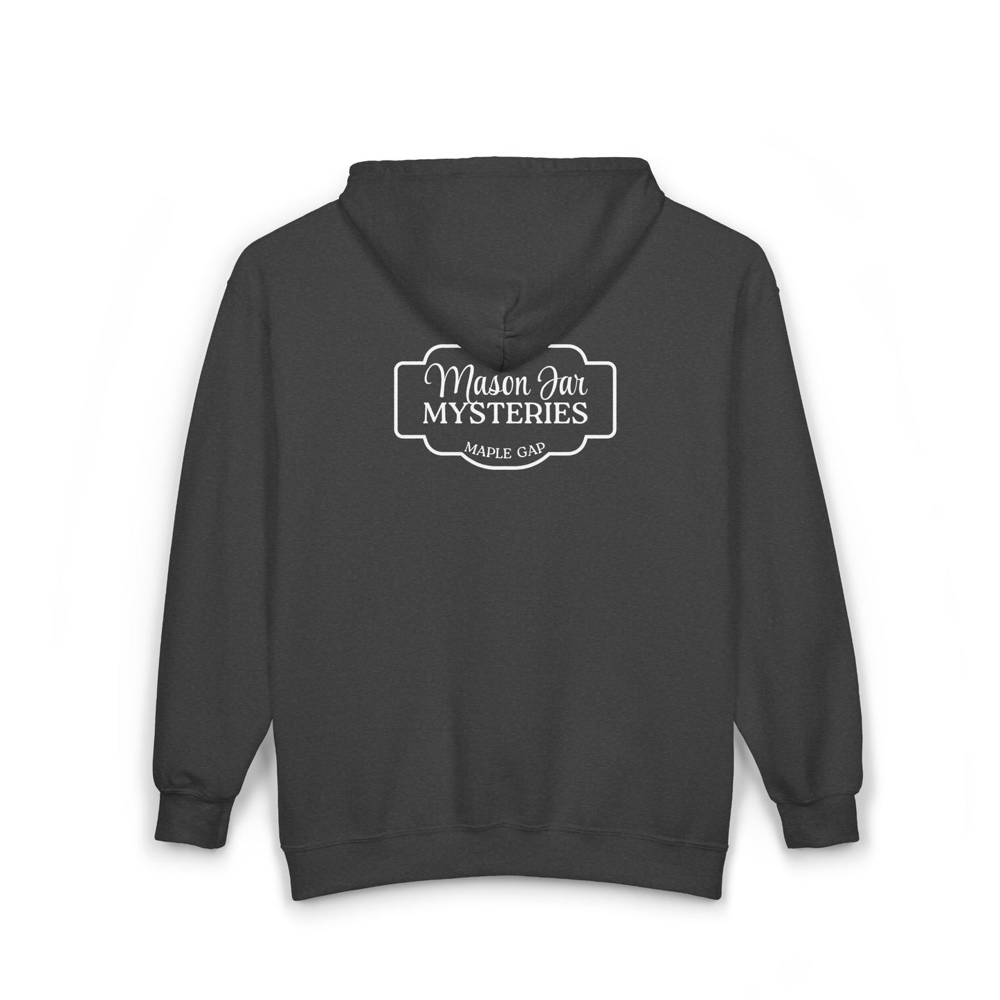 Honorary Mason Jar Maven Hoodie - Mason Jar Mysteries ets 2005 Maple Gap on the back