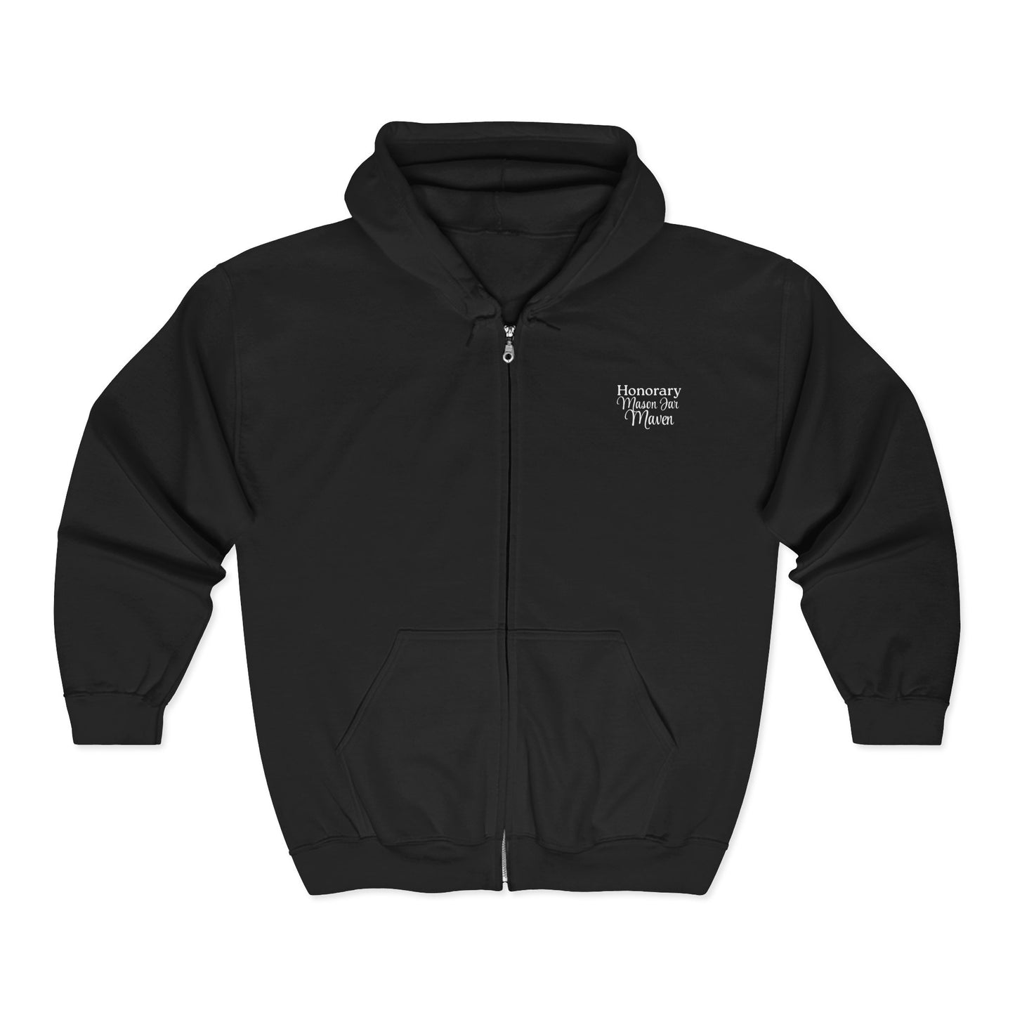 Honorary Mason Jar Maven Hoodie - Mason Jar Mysteries ets 2005 Maple Gap on the back