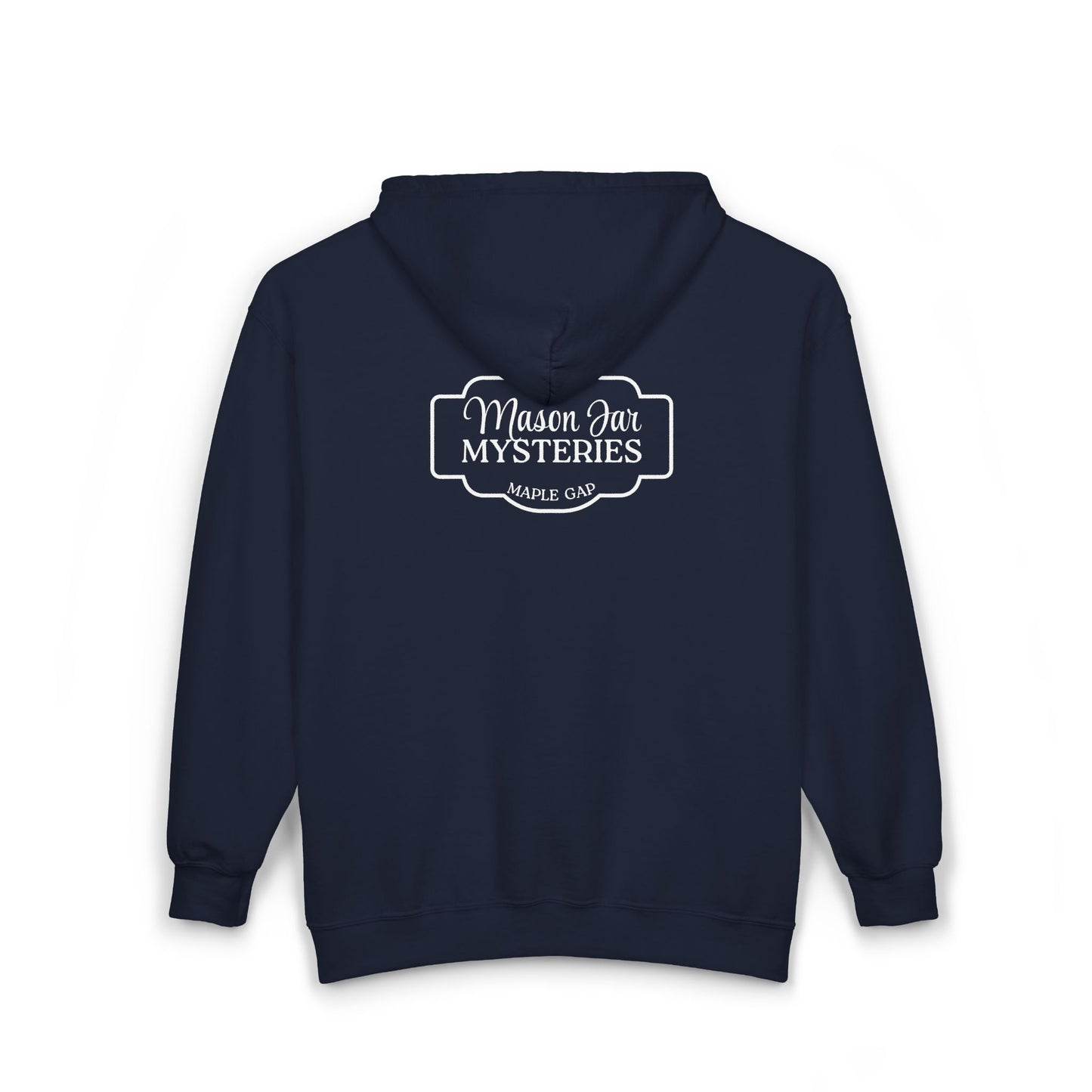 Honorary Mason Jar Maven Hoodie - Mason Jar Mysteries ets 2005 Maple Gap on the back