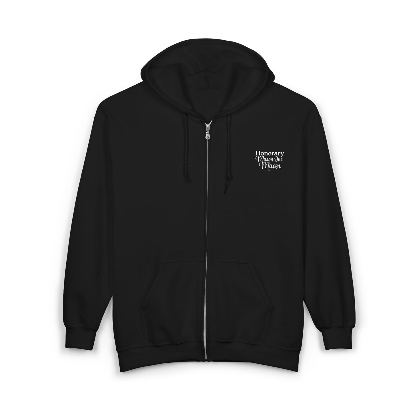 Honorary Mason Jar Maven Hoodie - Mason Jar Mysteries ets 2005 Maple Gap on the back
