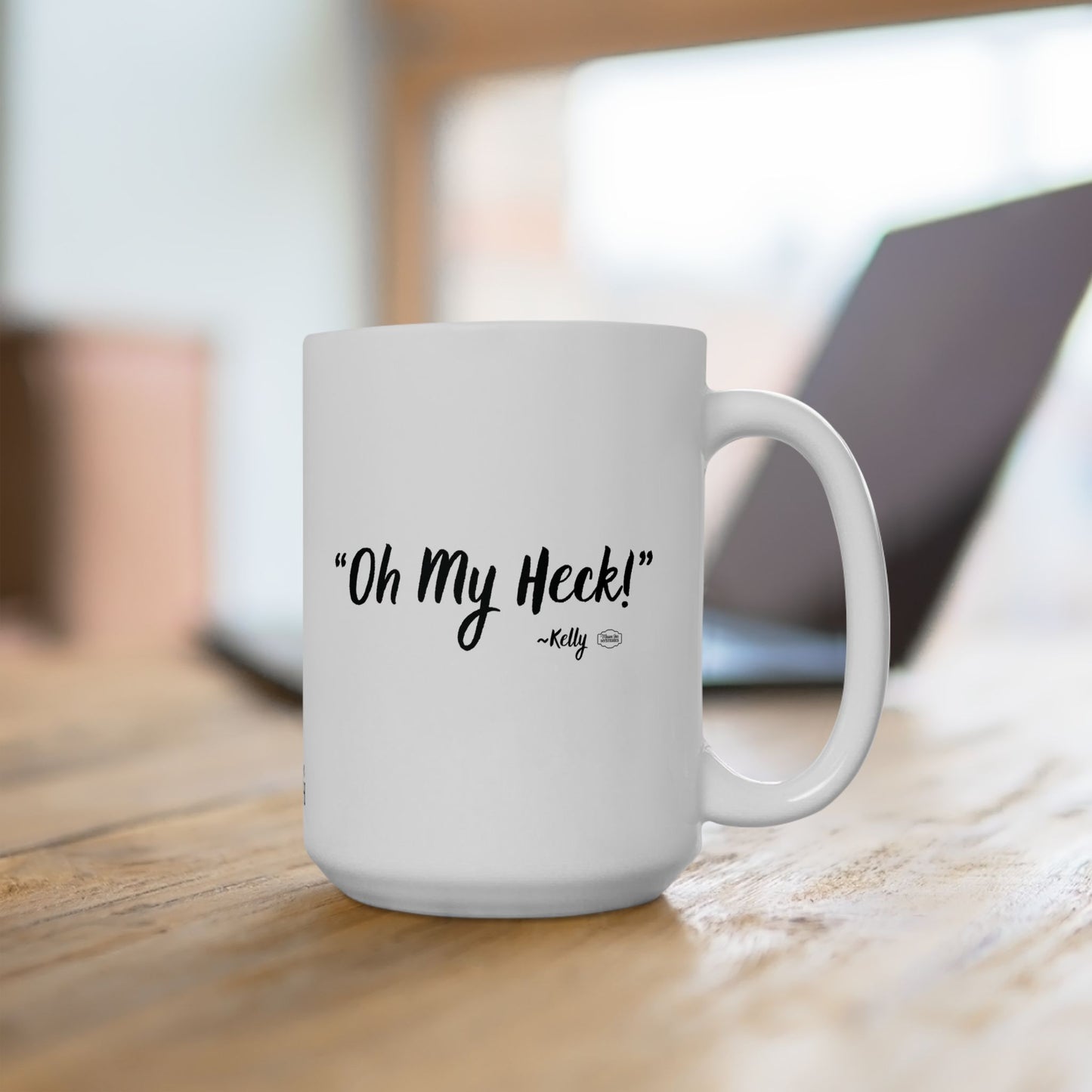 Mason Jar Mysteries “Oh My Heck” Coffee Lover's Ceramic Mug, Funny Gift for Friends, Office Humor, Personalized Drinkware, Unique Housewarming Mug