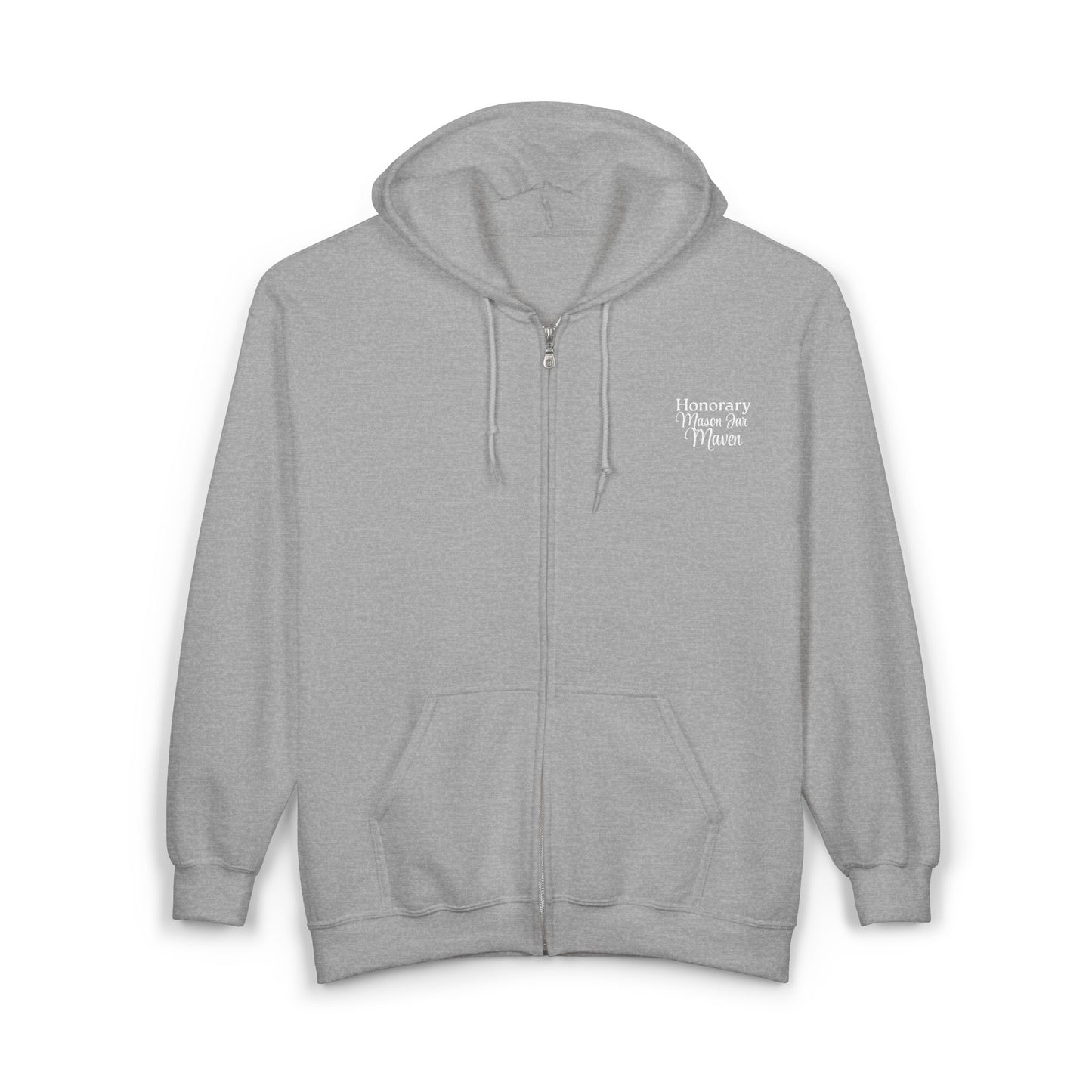 Honorary Mason Jar Maven Hoodie - Mason Jar Mysteries ets 2005 Maple Gap on the back