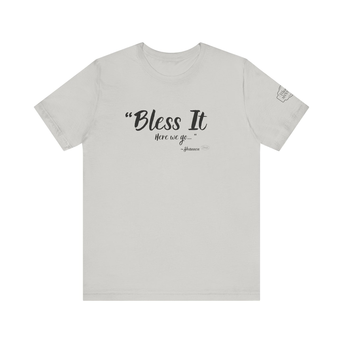 “Bless It” Mason Jar Mysteries T-Shirt | Funny Coffee Lover Tee | Southern Saying Graphic Shirt | Casual Comfort Tee in Multiple Colors