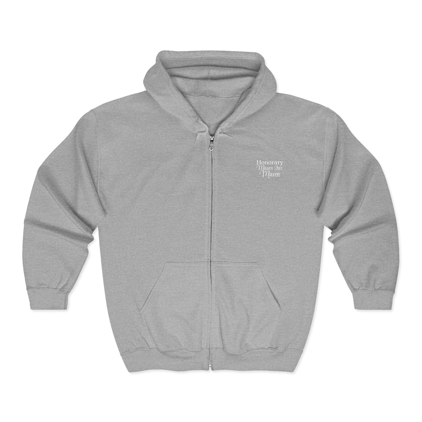 Honorary Mason Jar Maven Hoodie - Mason Jar Mysteries ets 2005 Maple Gap on the back