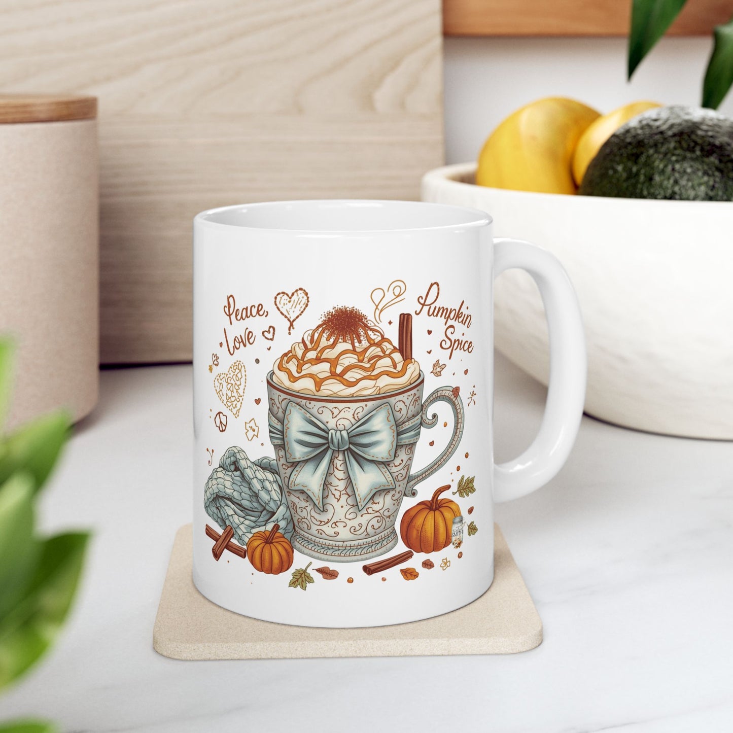 Peace, Love & Pumpkin Spice Cup | Mason Jar Mysteries Cup