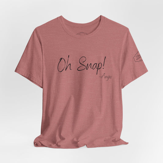 “Oh Snap” Mason Jar Mysteries T-Shirt | Funny Southern Saying Tee | Wholesome Graphic Shirt | Unisex Comfort Tee in Multiple Colors