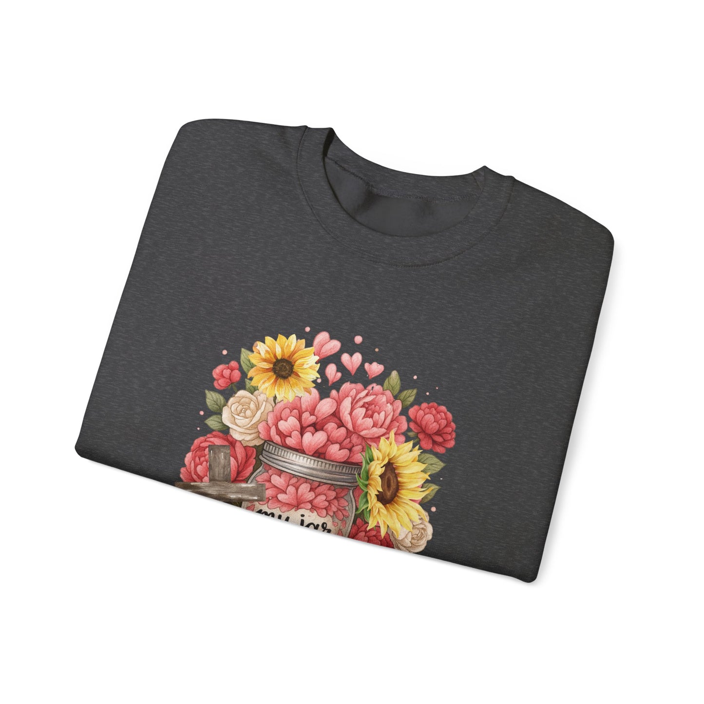 My Jar Runneth Over Cozy Fall Apparel, Autumn Fashion, Inspirational Gift, Unisex Sweater