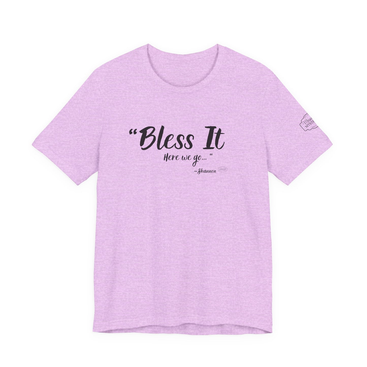 “Bless It” Mason Jar Mysteries T-Shirt | Funny Coffee Lover Tee | Southern Saying Graphic Shirt | Casual Comfort Tee in Multiple Colors