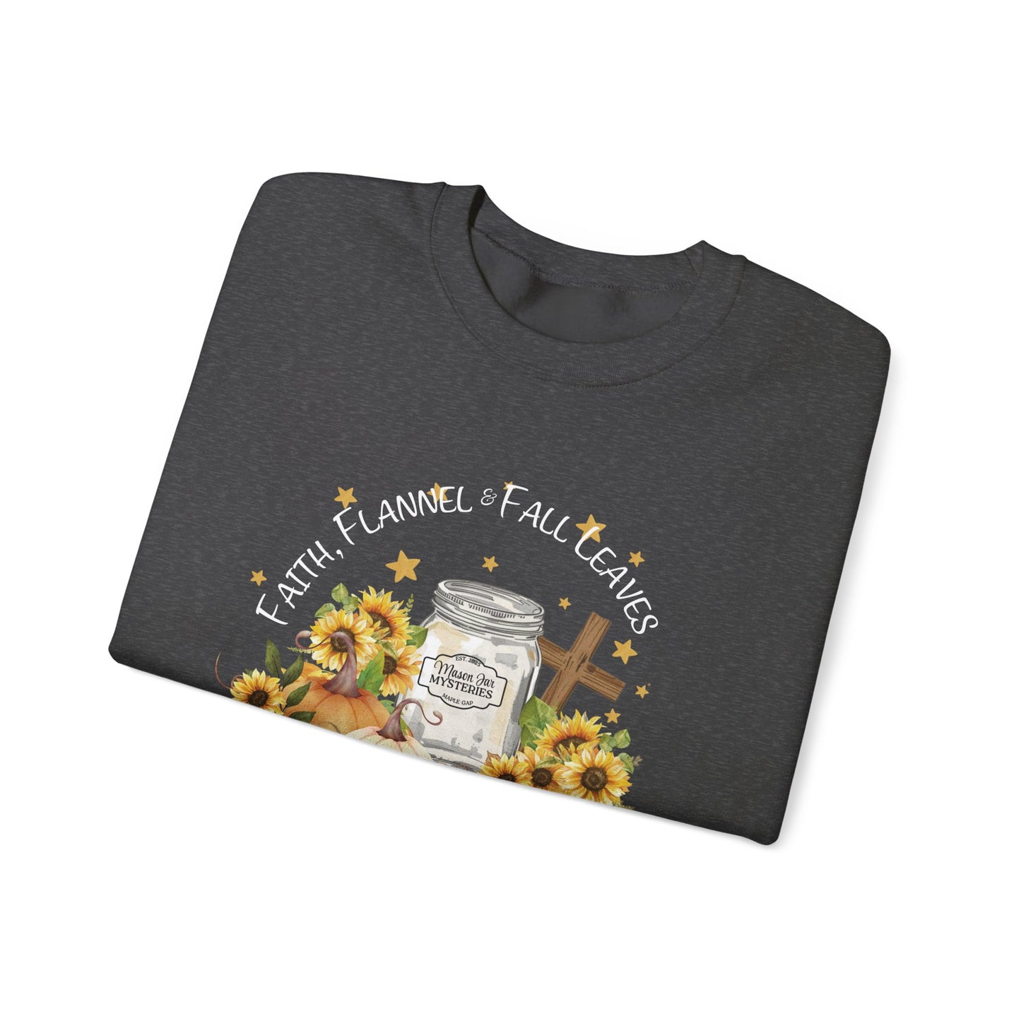 Faith, Flannel & Fall Leaves Sweatshirt 🍁