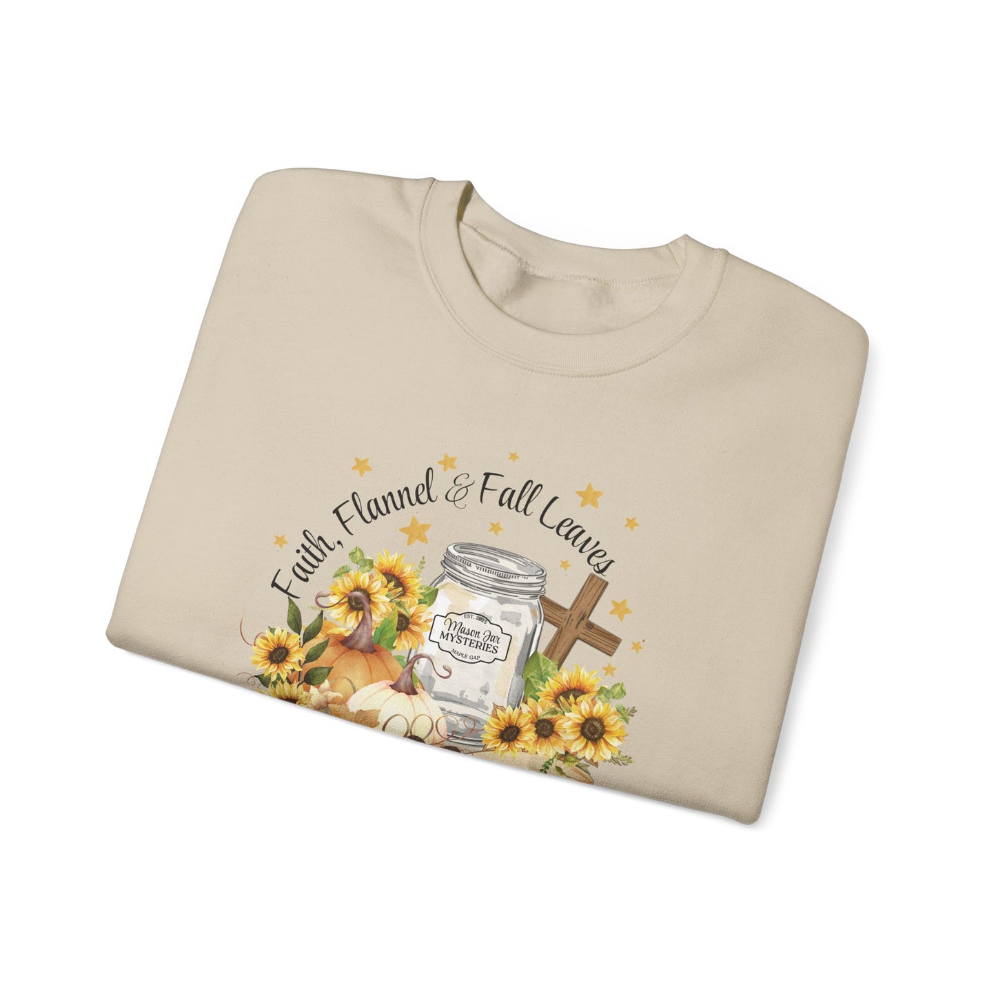 Sunflower Faith Crewneck Sweatshirt, Comfortable Casual Wear, Gifts for Friends, Religious Apparel, Cozy Fall Fashion, Perfect for All [...]