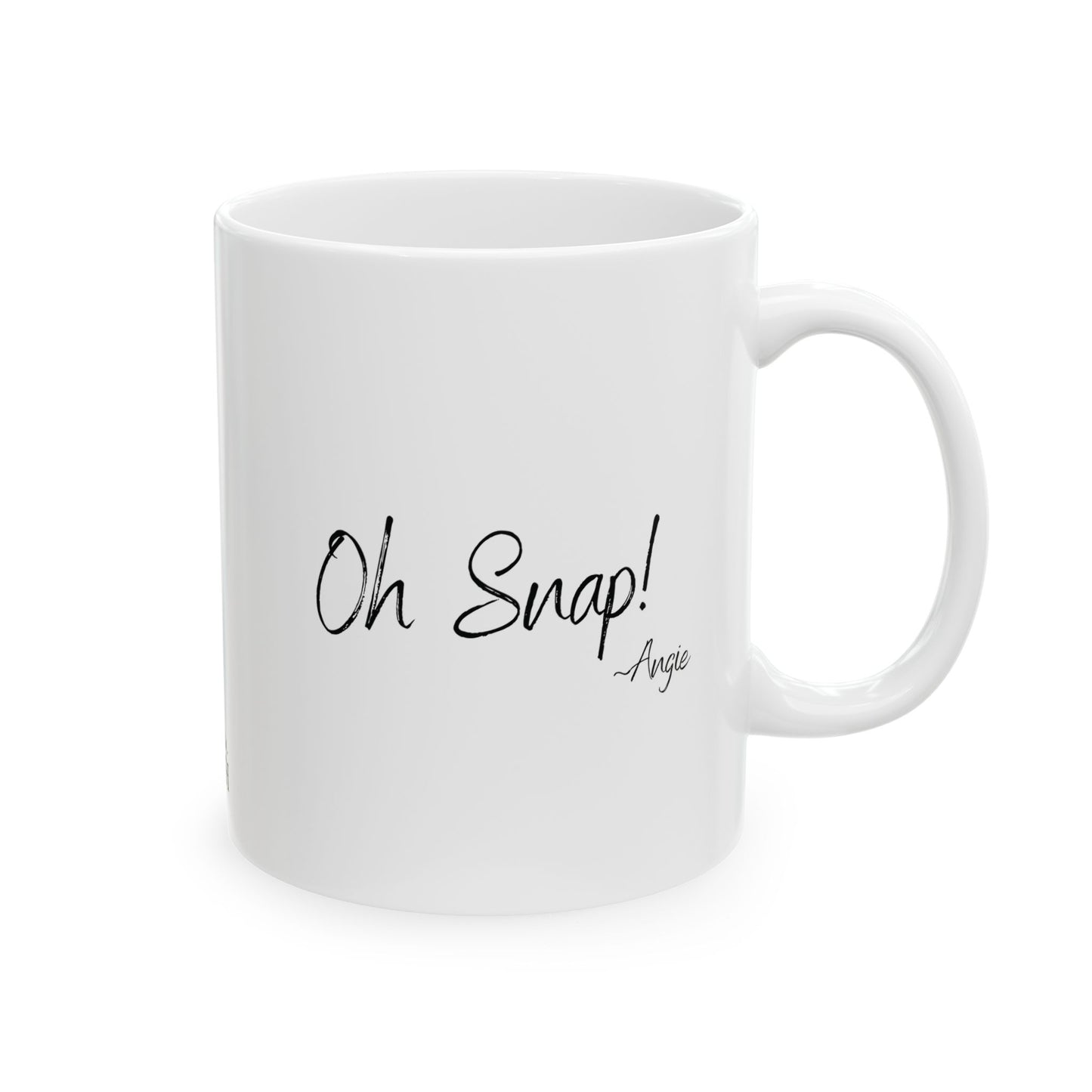 Copy of Mason Jar Mysteries  “Oh Snap!” Coffee Lover's Ceramic Mug, Funny Gift for Friends, Office Humor, Personalized Drinkware, Unique Housewarming Mug