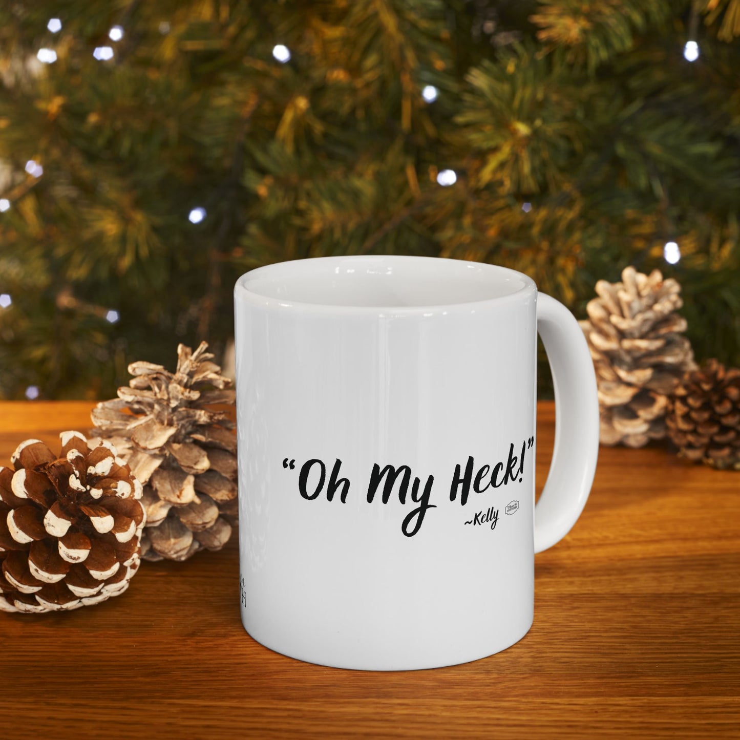 Mason Jar Mysteries  “Oh My Heck” Coffee Lover's Ceramic Mug, Funny Gift for Friends, Office Humor, Personalized Drinkware, Unique Housewarming Mug