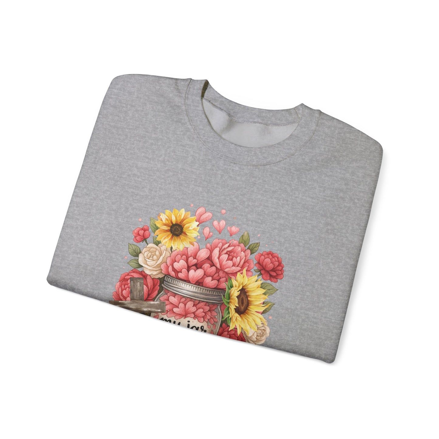 My Jar Runneth Over Cozy Fall Apparel, Autumn Fashion, Inspirational Gift, Unisex Sweater