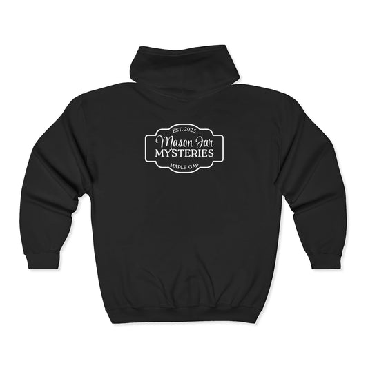 Honorary Mason Jar Maven Hoodie - Mason Jar Mysteries ets 2005 Maple Gap on the back