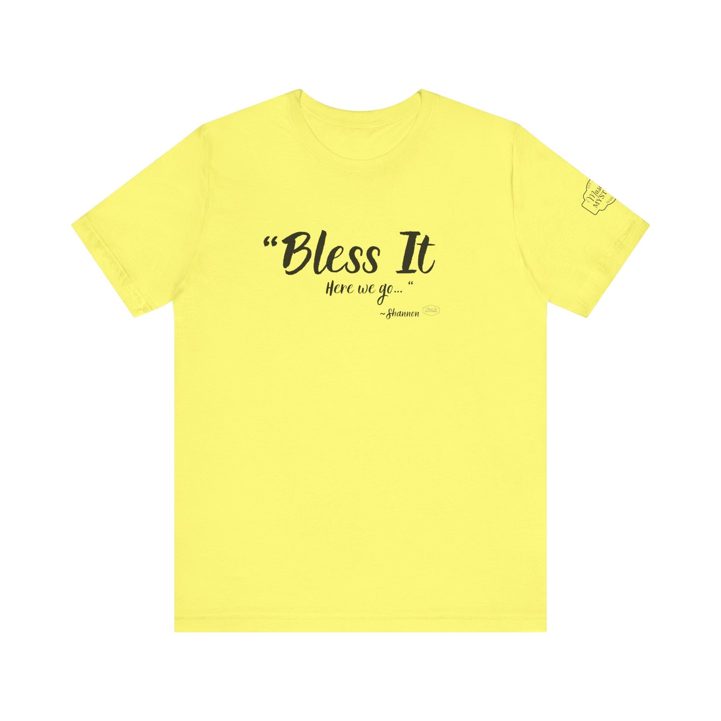 “Bless It” Mason Jar Mysteries T-Shirt | Funny Coffee Lover Tee | Southern Saying Graphic Shirt | Casual Comfort Tee in Multiple Colors