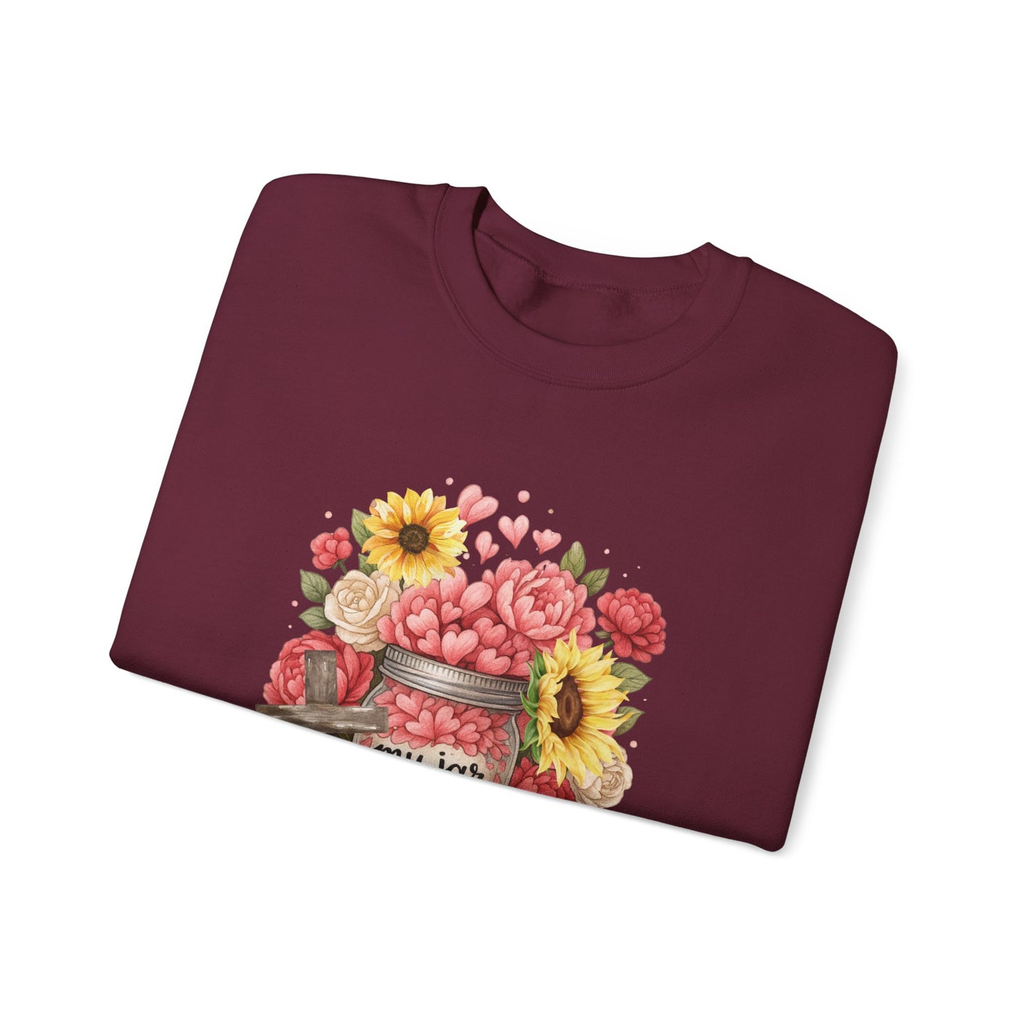 My Jar Runneth Over Cozy Fall Apparel, Autumn Fashion, Inspirational Gift, Unisex Sweater