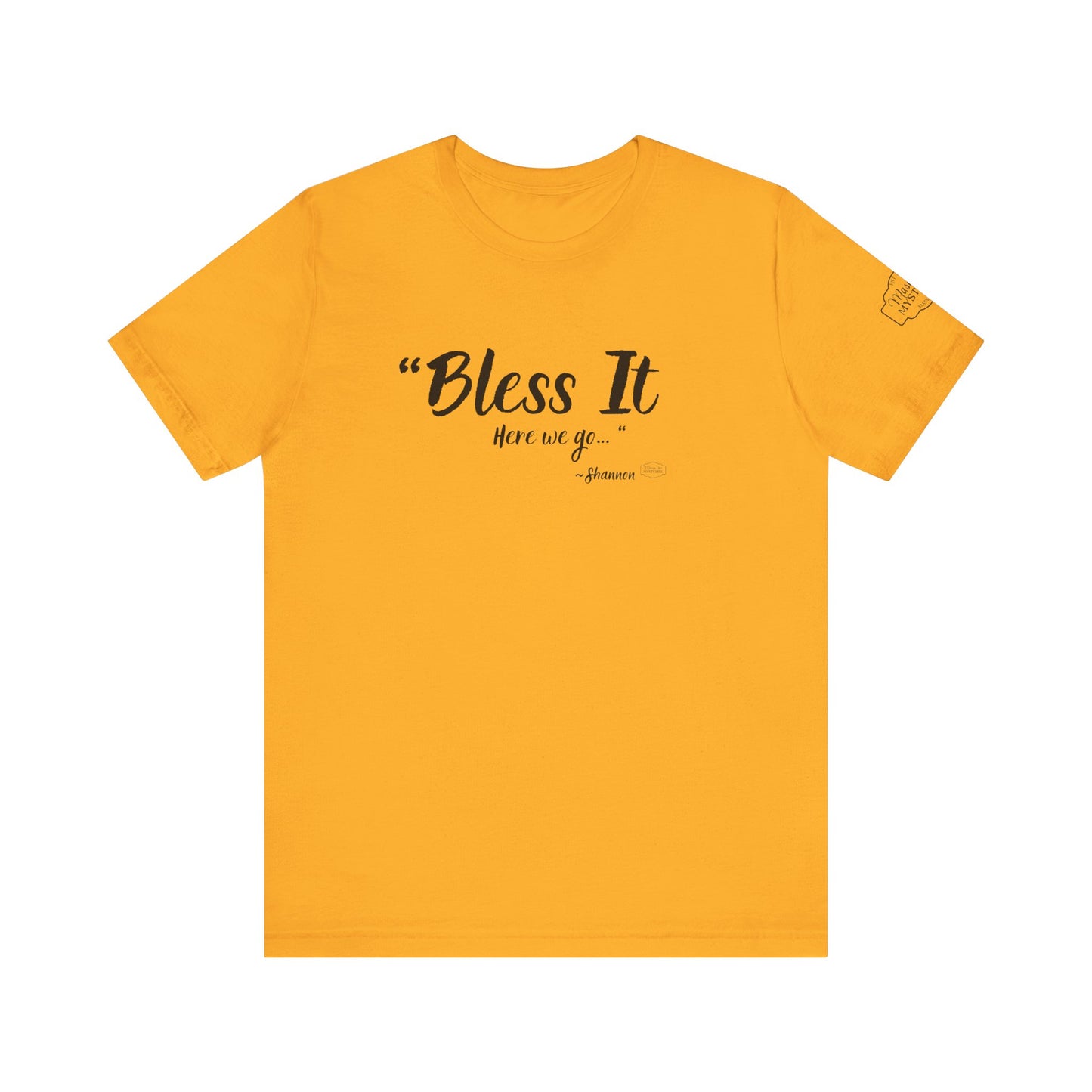 “Bless It” Mason Jar Mysteries T-Shirt | Funny Coffee Lover Tee | Southern Saying Graphic Shirt | Casual Comfort Tee in Multiple Colors