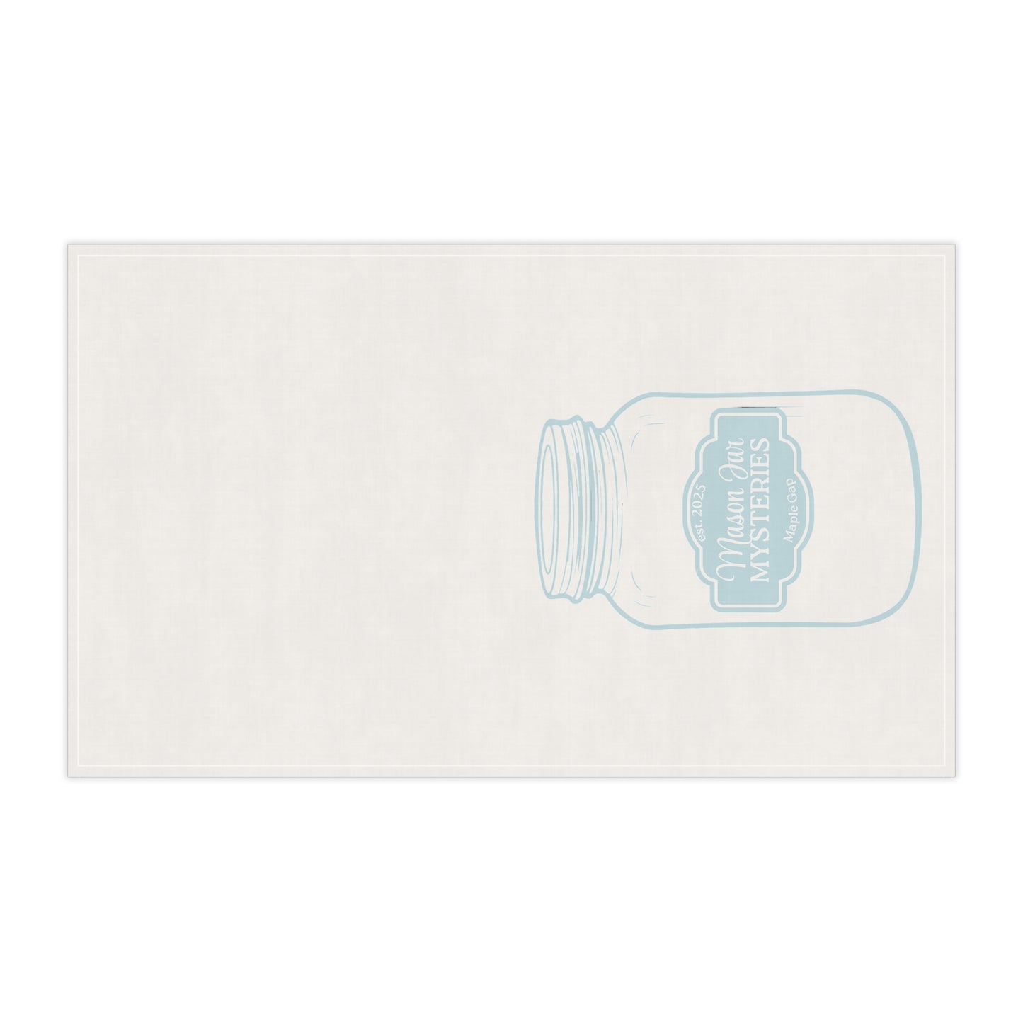 Mason Jar Mysteries tea towel