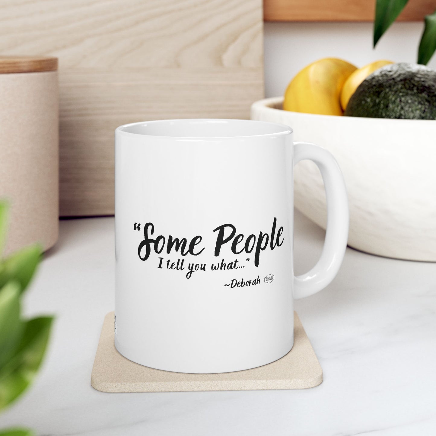 “Some People”Mason Jar Mysteries  Coffee Lover's Ceramic Mug, Funny Gift for Friends, Office Humor, Personalized Drinkware, Unique Housewarming Mug