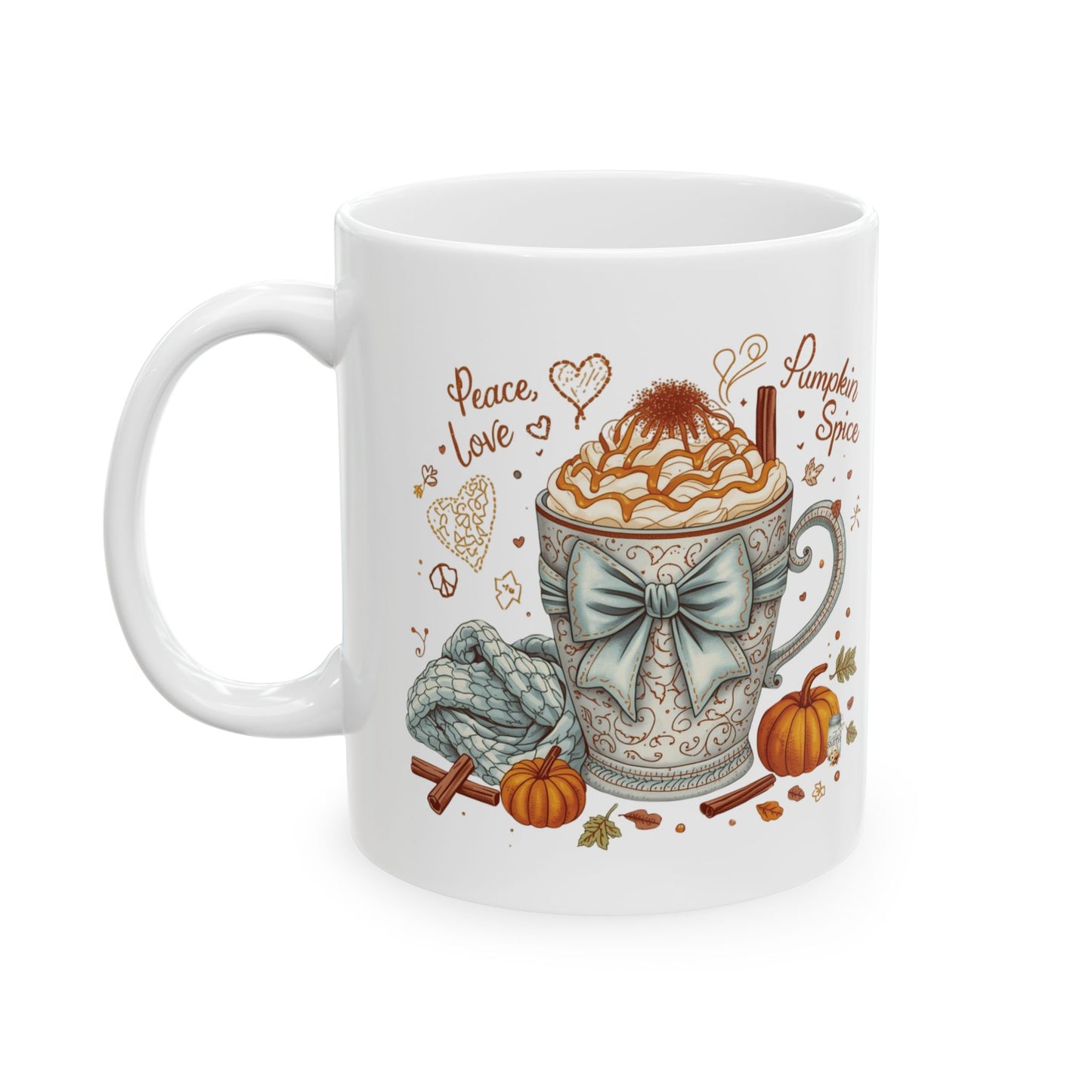Peace, Love & Pumpkin Spice Cup | Mason Jar Mysteries Cup