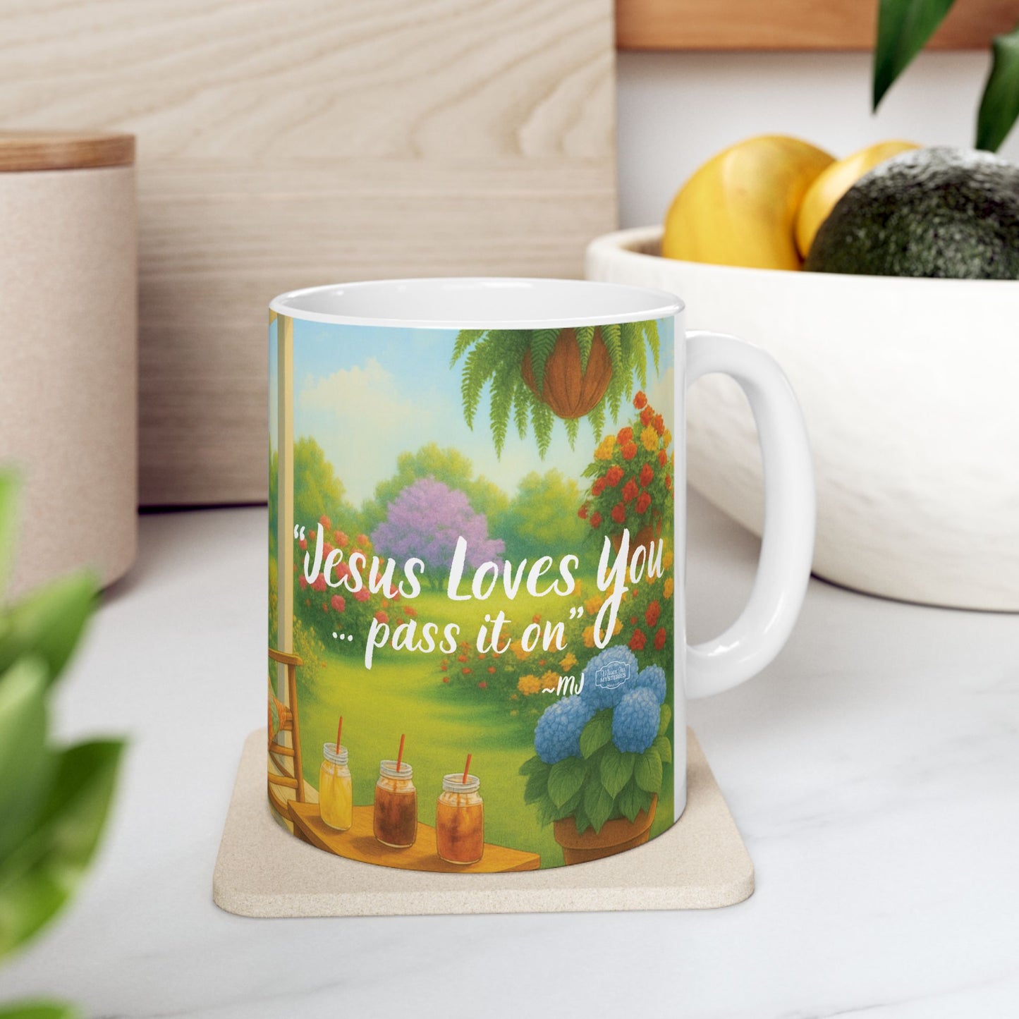 Mug - Jesus Loves You, Faith-Based Book Lover Gift and Reader, Southern Charm