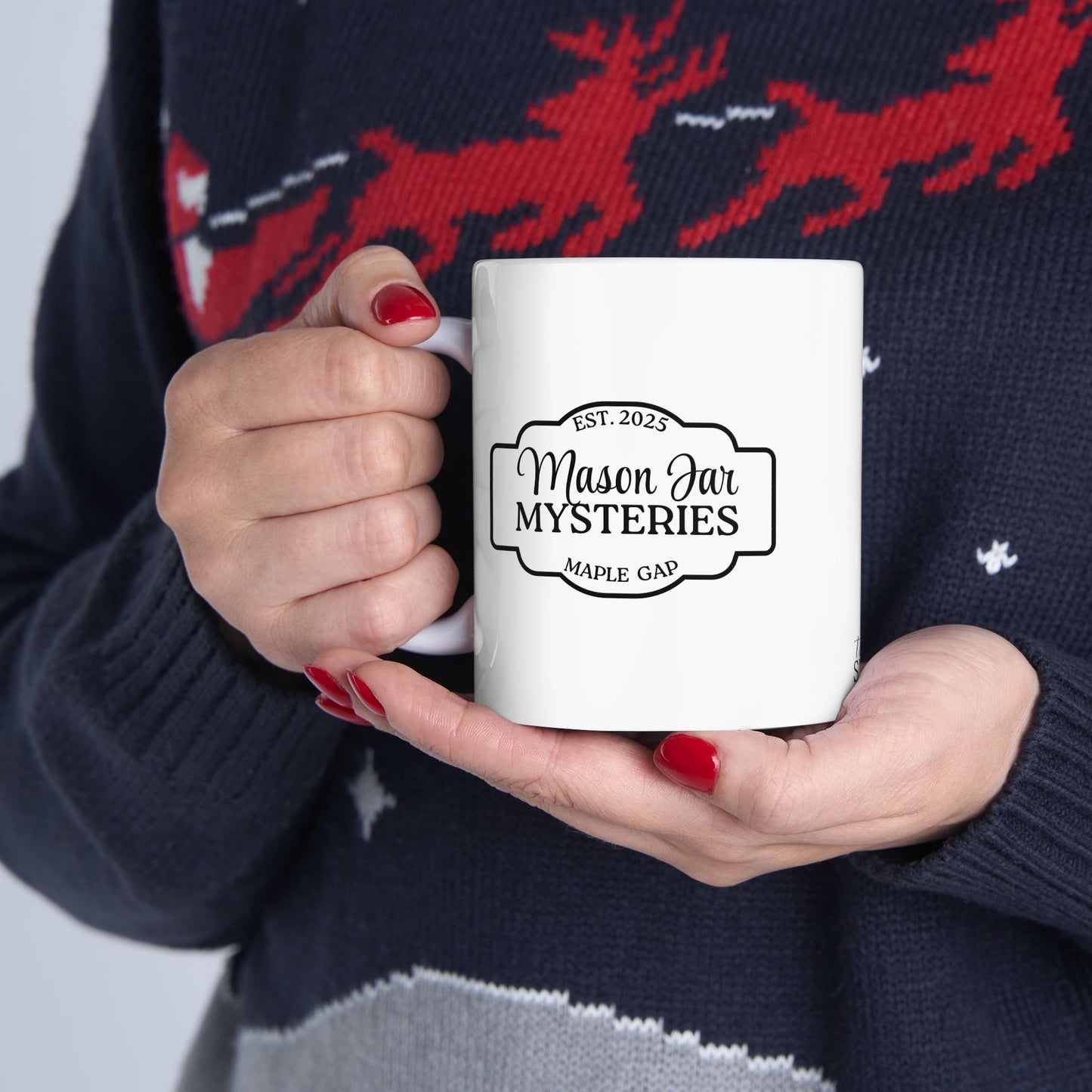Mason Jar Mysteries  “Oh My Heck” Coffee Lover's Ceramic Mug, Funny Gift for Friends, Office Humor, Personalized Drinkware, Unique Housewarming Mug