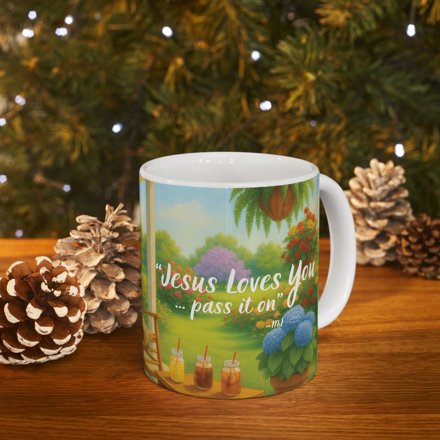 Mug - Jesus Loves You, Faith-Based Book Lover Gift and Reader, Southern Charm